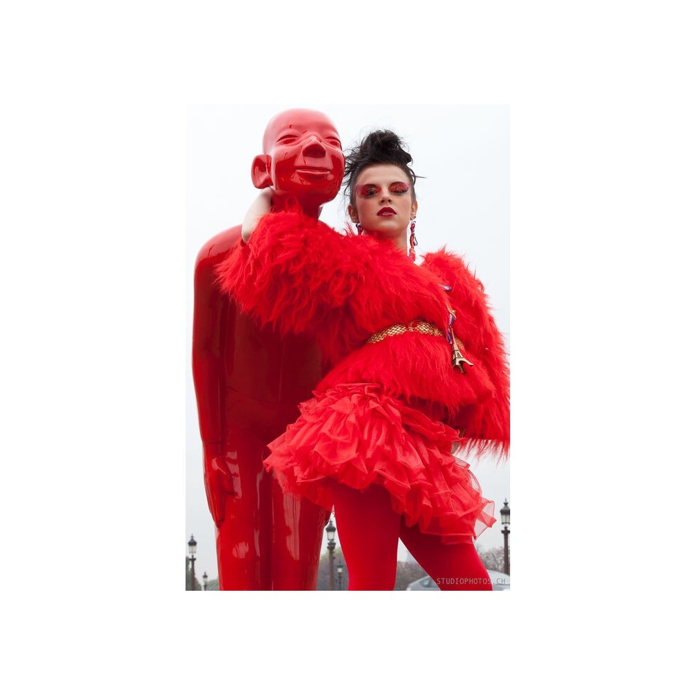 Statua ospite rouge WELCOME Kare design - 2