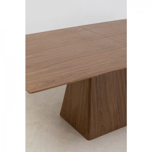 Extensible rectangular dining table wood walnut Benvenuto Kare design - 21
