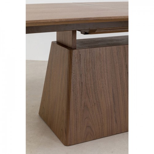Table à manger rectangulaire extensible bois noyer Benvenuto Kare design - 18