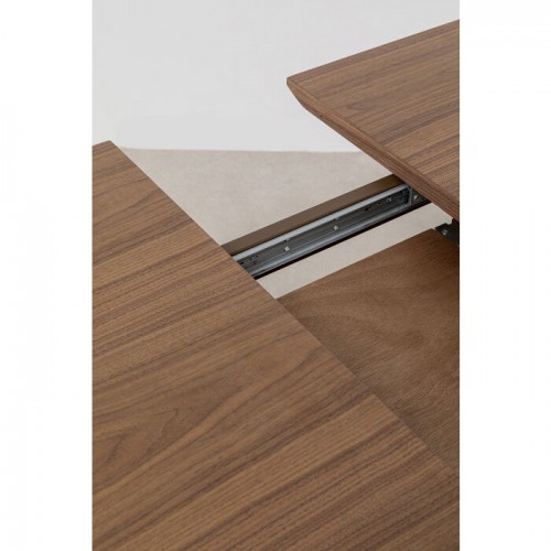 Extensible rectangular dining table wood walnut Benvenuto Kare design - 17