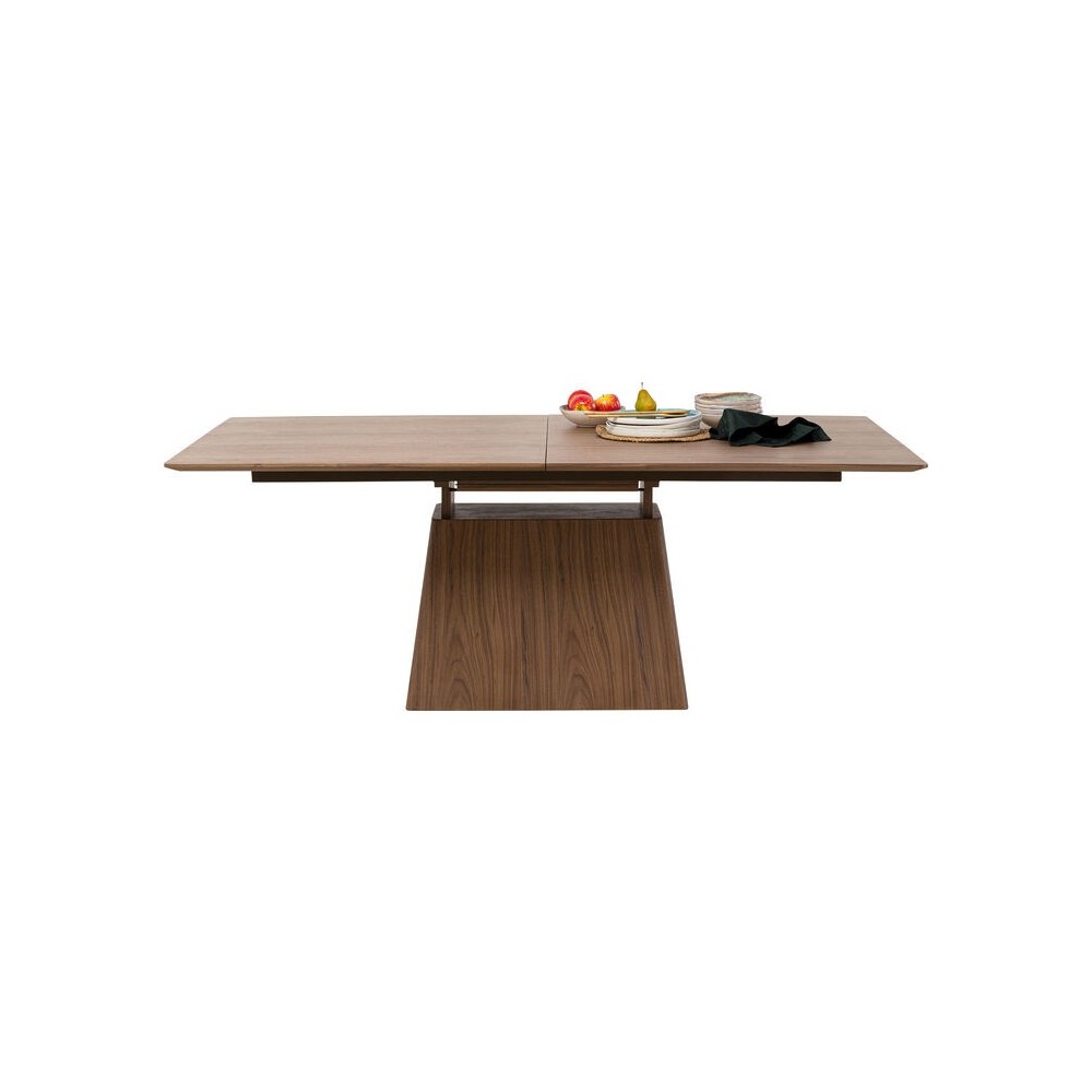 Table à manger rectangulaire extensible bois noyer Benvenuto Kare design - 8