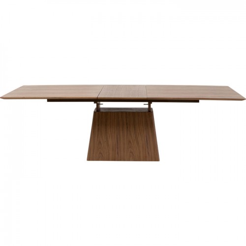 Extensible rectangular dining table wood walnut Benvenuto Kare design - 13