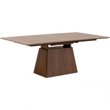 Estiramento Mesa de jantar retangular noz Benvenuto Kare design - 1