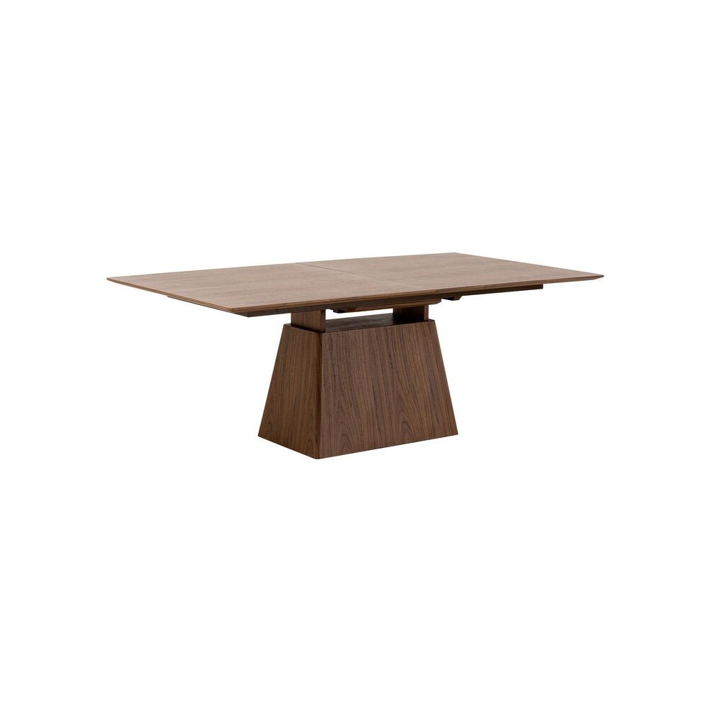 Estiramento Mesa de jantar retangular noz Benvenuto Kare design - 1