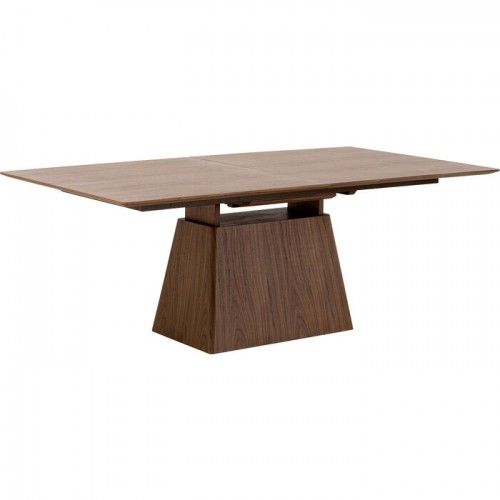 Estiramento Mesa de jantar retangular noz Benvenuto Kare design - 1