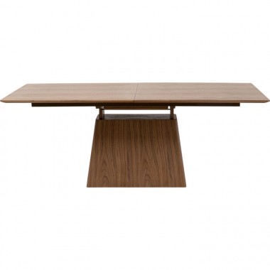 Extensible mesa de comedor rectangular madera nogal Benvenuto Kare design - 4