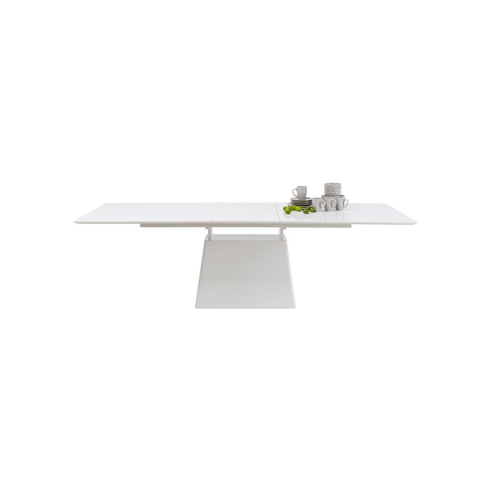 Table à manger rectangulaire extensible blanche Benvenuto Kare design - 2