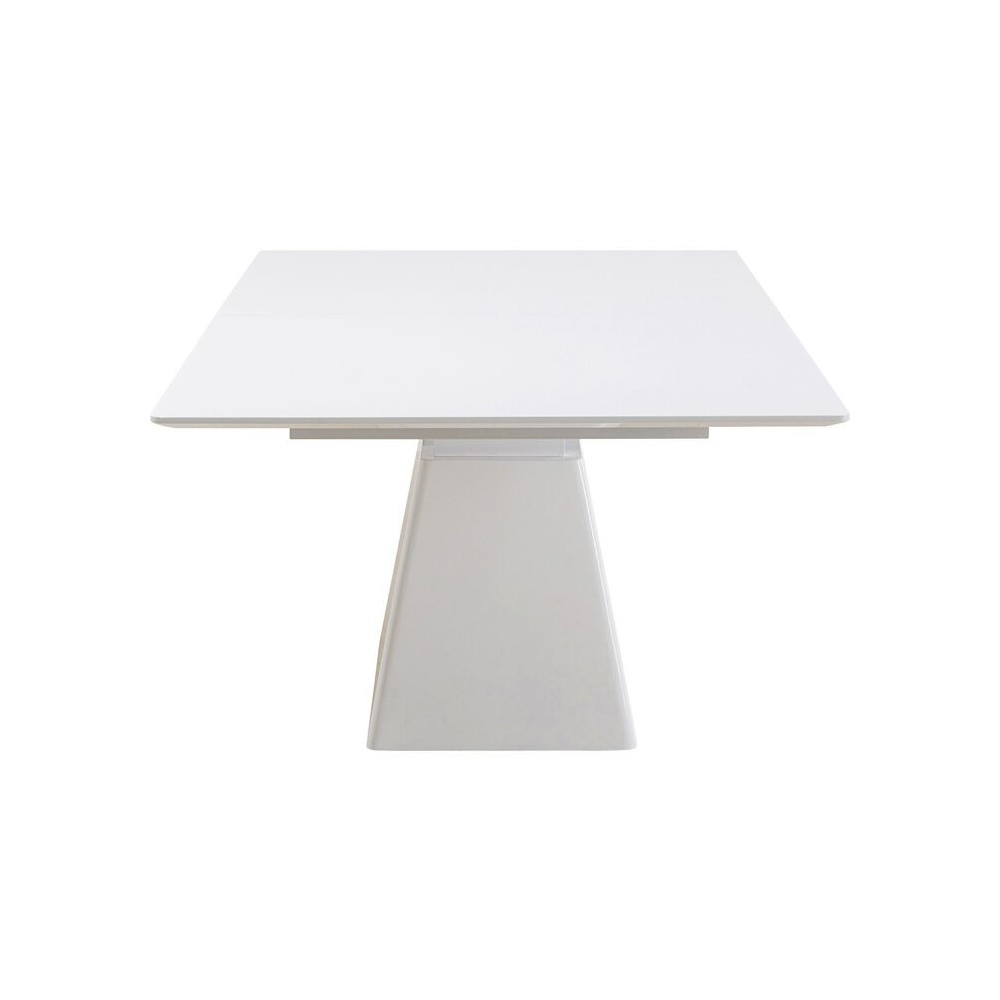 White stretch rectangular dining table Benvenuto Kare design - 6
