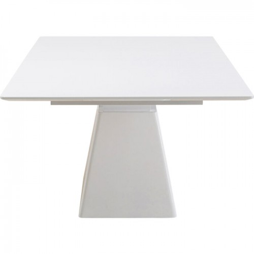 White stretch rectangular dining table Benvenuto Kare design - 6