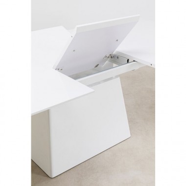 Witte rectangulaire uitreketafel Benvenuto Kare design - 7