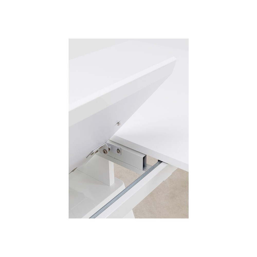Table à manger rectangulaire extensible blanche Benvenuto Kare design - 8