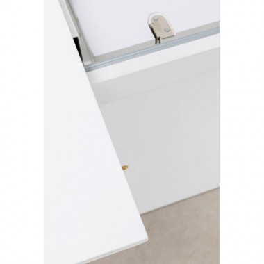 Witte rectangulaire uitreketafel Benvenuto Kare design - 11