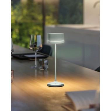 Lâmpada de mesa de mesa verde oliva monza leonardo 2