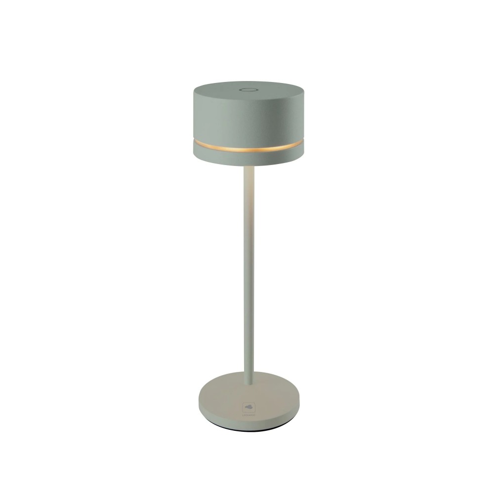Lâmpada de mesa de mesa verde oliva monza leonardo