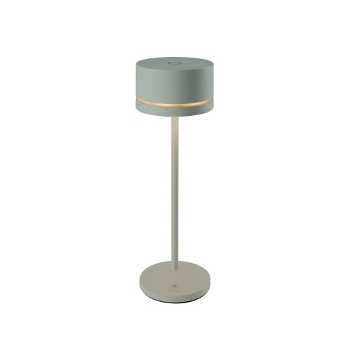 Lâmpada de mesa de mesa verde oliva monza leonardo