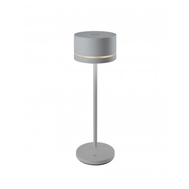 Gray table lamp with battery MONZA LEONARDO Leonardo