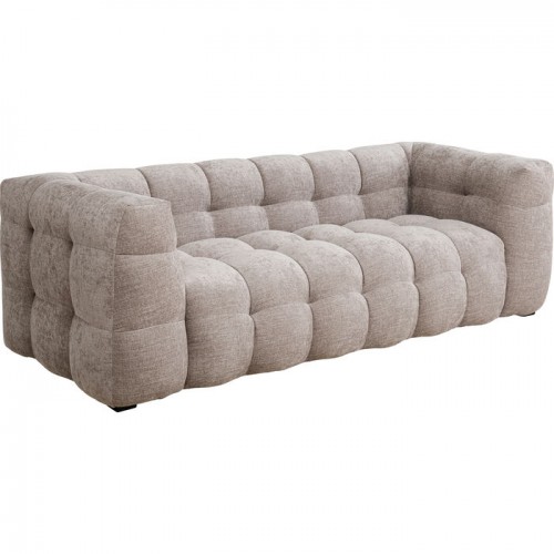 Canapé 3 places velours gris 240cm SALAMANCA