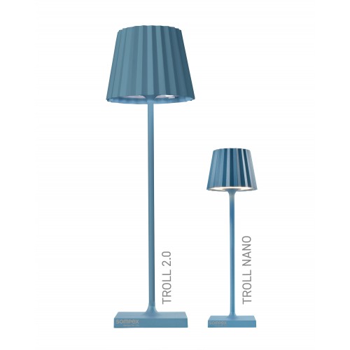 Blauwe buitenlamp 21 cm TROLL NANO SOMPEX SOMPEX - 3