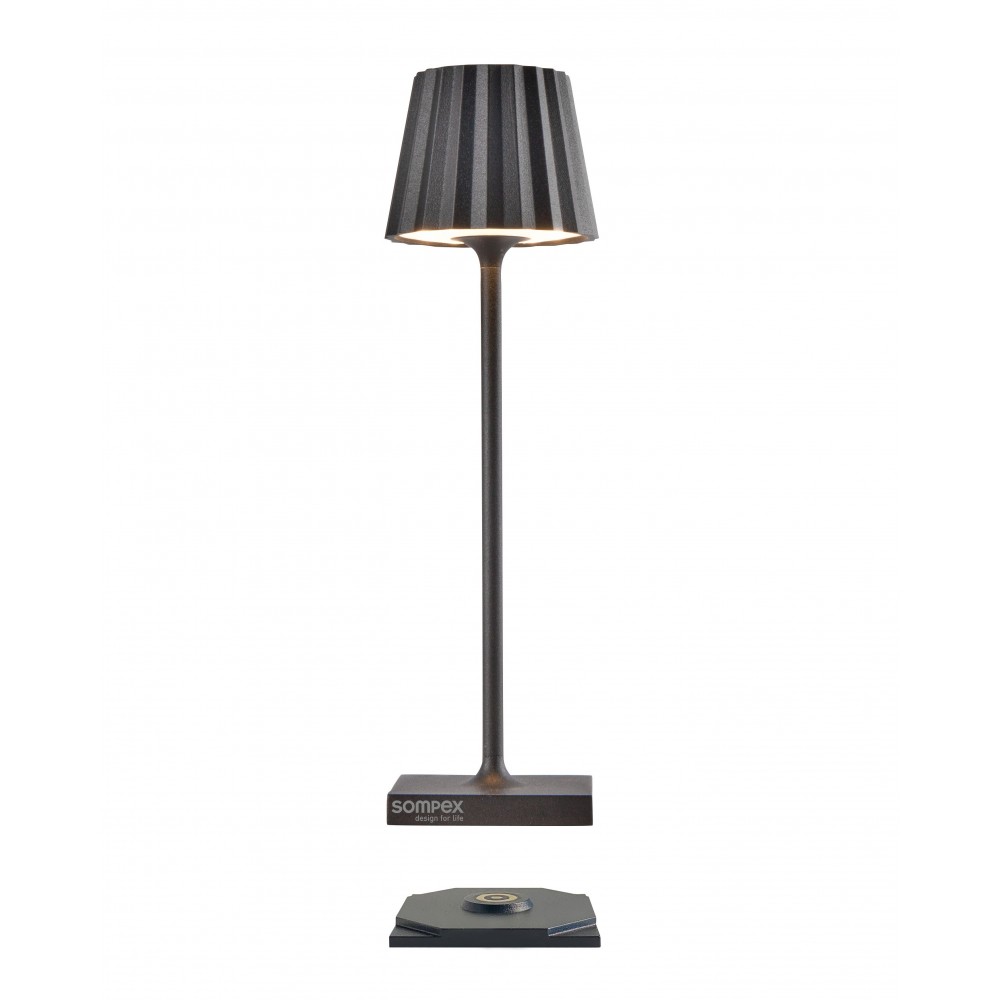 Lâmpada exterior de antracite 21 cm Troll Nano SOMPEX