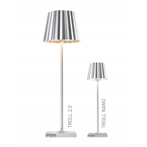 Lámpara exterior de plata 21 cm TROLL NANO SOMPEX SOMPEX - 3
