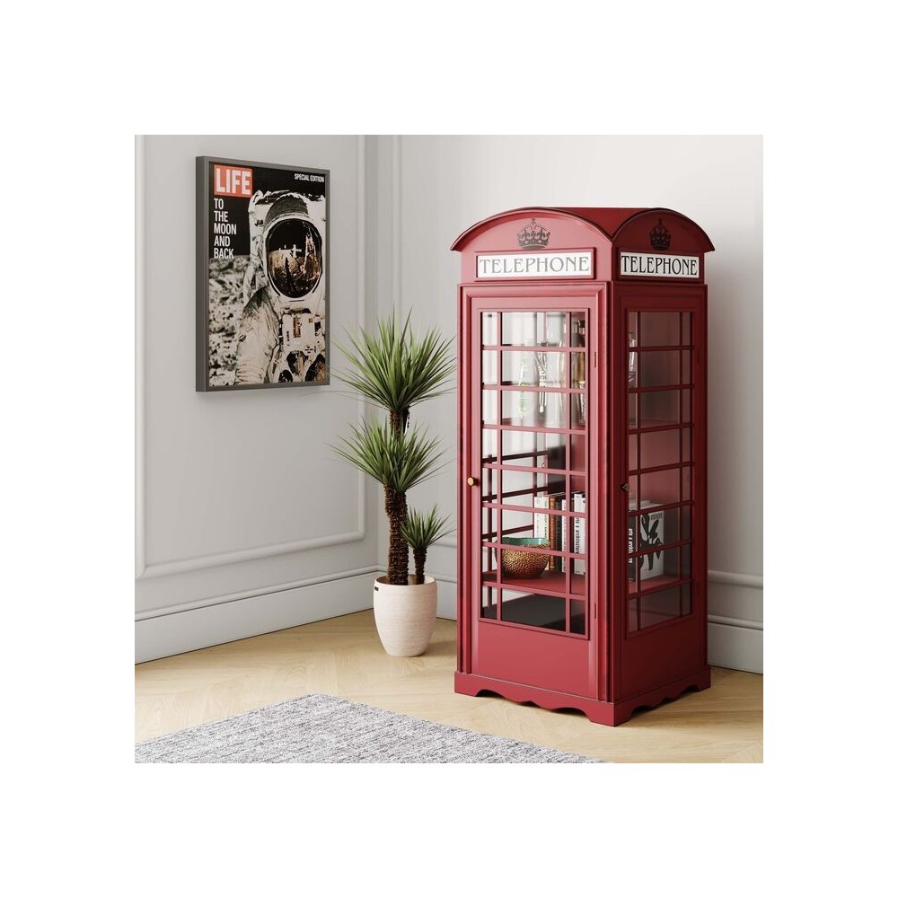 Mobile cabina telefonica inglese rossa Kare design - 2