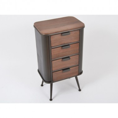 Chiffonier 4 laden hout metaal RENO HOME EDELWEIS - 4