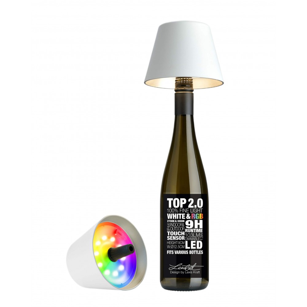 RGBW White Top 2.0 Lâmpada de garrafa recarregável SOMPEX