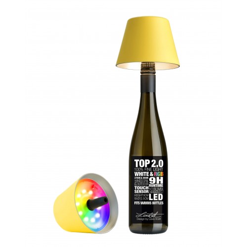TOP 2.0 gelbe wiederaufladbare RGBW-Flaschenlampe SOMPEX SOMPEX - 1