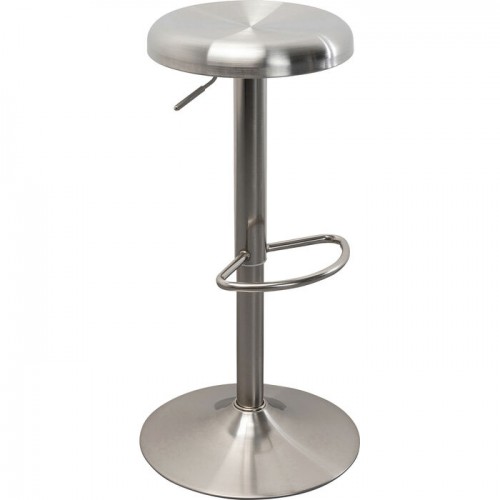Tabouret de bar KALEA acier brossé KARE Design — vue de trois quarts opposée