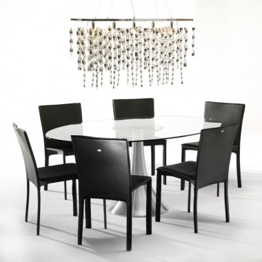 Table ovale en verre GRANDE POSSIBILITA HEAVEN 180x120cm Kare design - 7