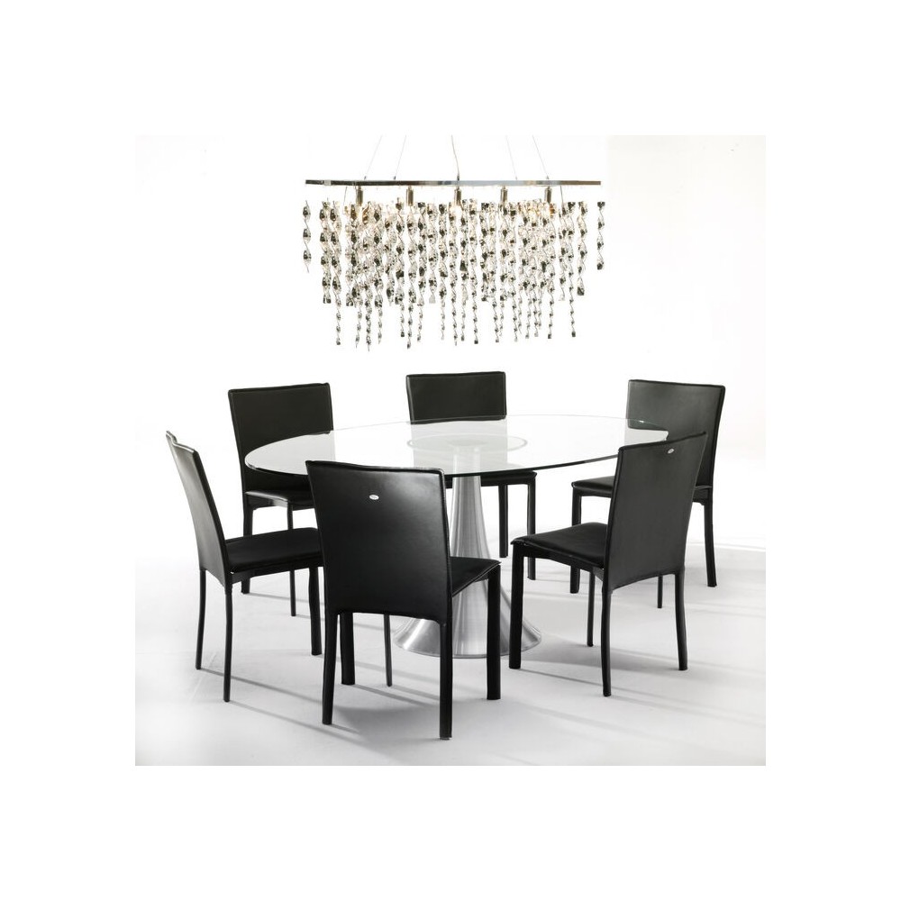 Glas Glas Ovaal Tafel Mogelijkheden Hemel 180x120cm Kare design - 7