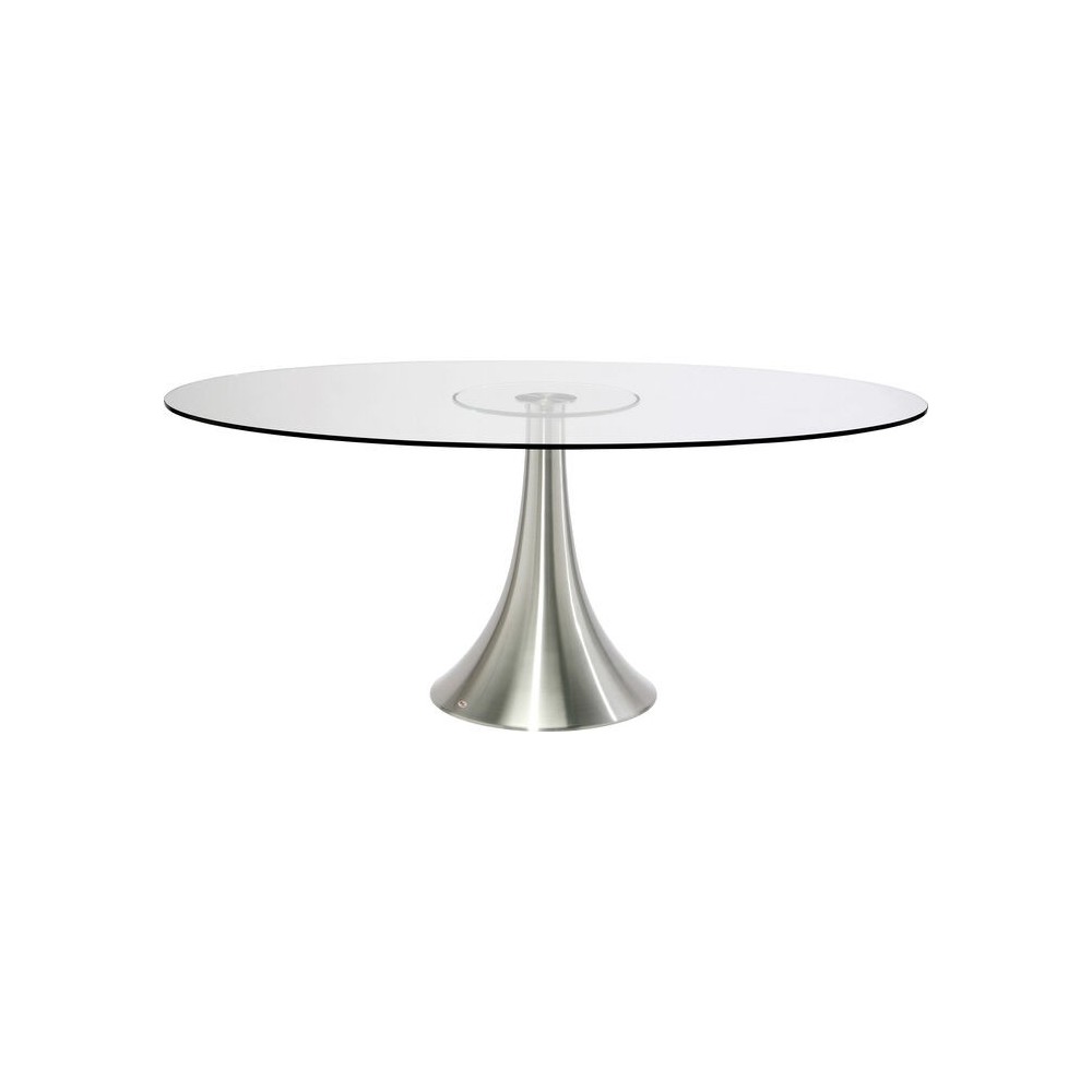 GRANDE POSSIBILITA HEAVEN oval glass table 180x120cm Kare design - 1