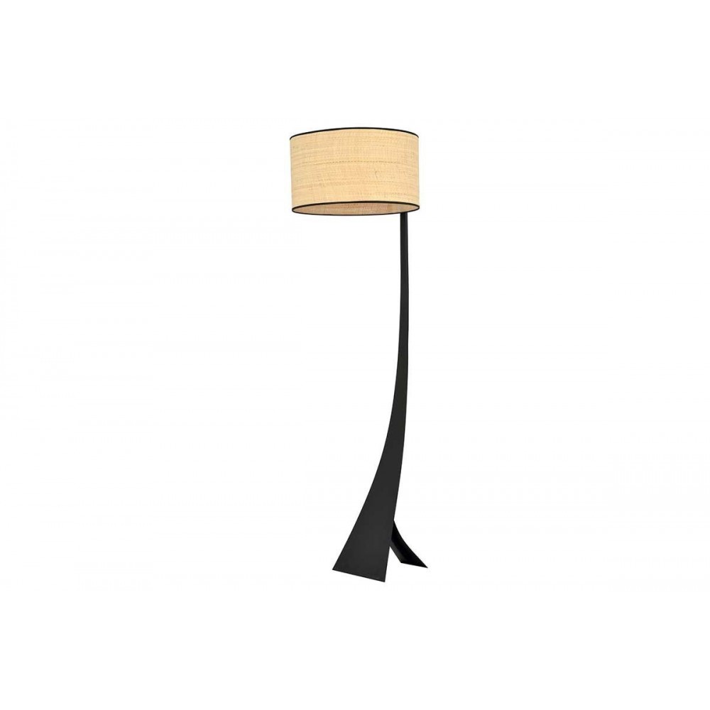 Estrella Lampe schwarz - Shade Metall und Fiber Gemüse SOCADIS - 1