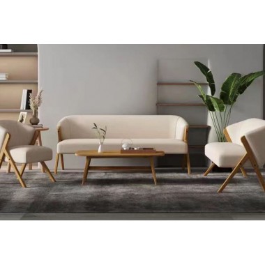 Sofa 3 Sitze Beige Buckle - KONFORT SOCADIS - 1