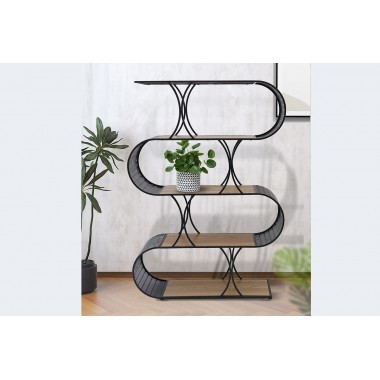 SPLINE Wood and Metal shelf - ART DE FER Collection SOCADIS - 1