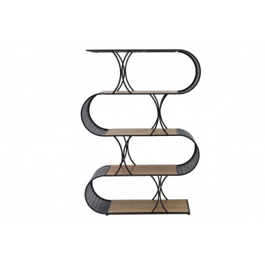 SPLINE Wood and Metal shelf - ART DE FER Collection SOCADIS - 3