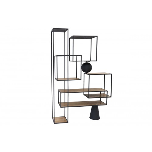 CUBIK Wood and Metal shelf - ART DE FER Collection SOCADIS - 4