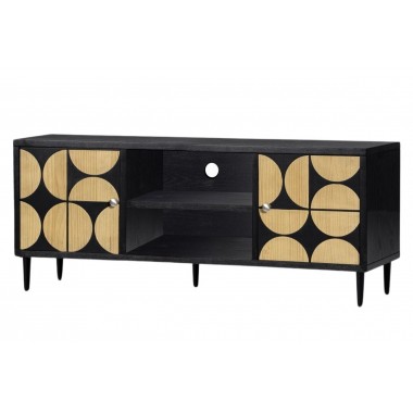 Gabinete de TV de 2 portas 2 nichos - coleção de bolha SOCADIS - 2