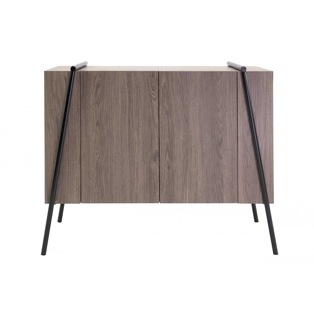 Metall Holzschrank 2 Türen - ART DE FER Collection SOCADIS - 2
