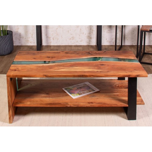 Low River Table - Acacia Wood and Epoxy Resin SOCADIS - 2