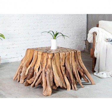 Table Basse FINCA - Racine de Bois de Teck Naturelle DRIMMER - 2