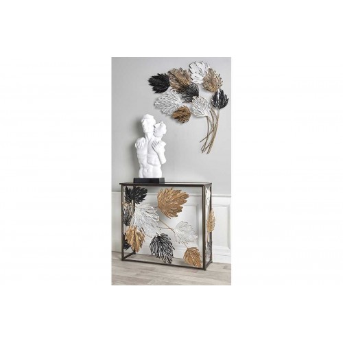 Console feuillage d'automne mouvement 3D noir or blanc SEASON