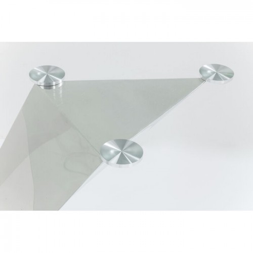 Table à manger design en verre et chrome 200x100cm Gloria Kare design - 10