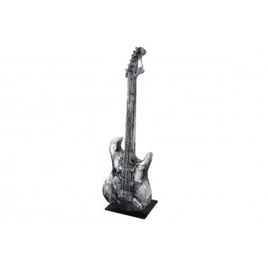 PIGMENT silver metal bass guitar SOCADIS - 3