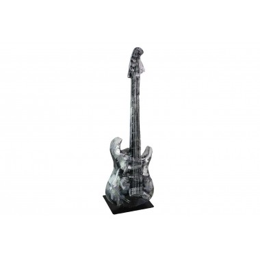 PIGMENT silver metal bass guitar SOCADIS - 1