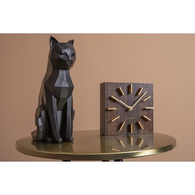 Estatua de gato negro sentado ORIGAMI Present time - 3