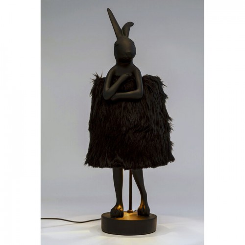 Lamp rabbit black Fur RABBIT 68cm Kare design - 6