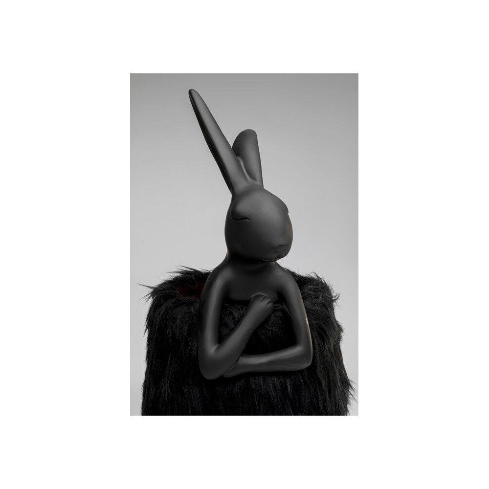 Lampada coniglio nero Fur RABBIT 68cm Kare design - 4