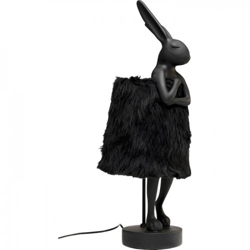 Lámpara conejo negro Fur RABBIT 68cm Kare design - 10