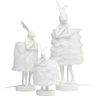 Lampada coniglio bianco Fur RABBIT 68cm Kare design - 3